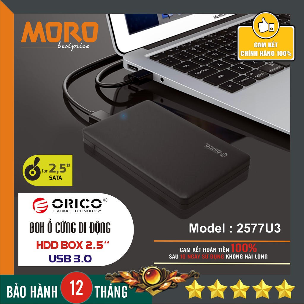 Box ổ cứng 2.5'' Orico/Gloway Sata 3.0 - Dùng cho HDD, SSD - SP Chính hãng bảo hành 12 tháng!