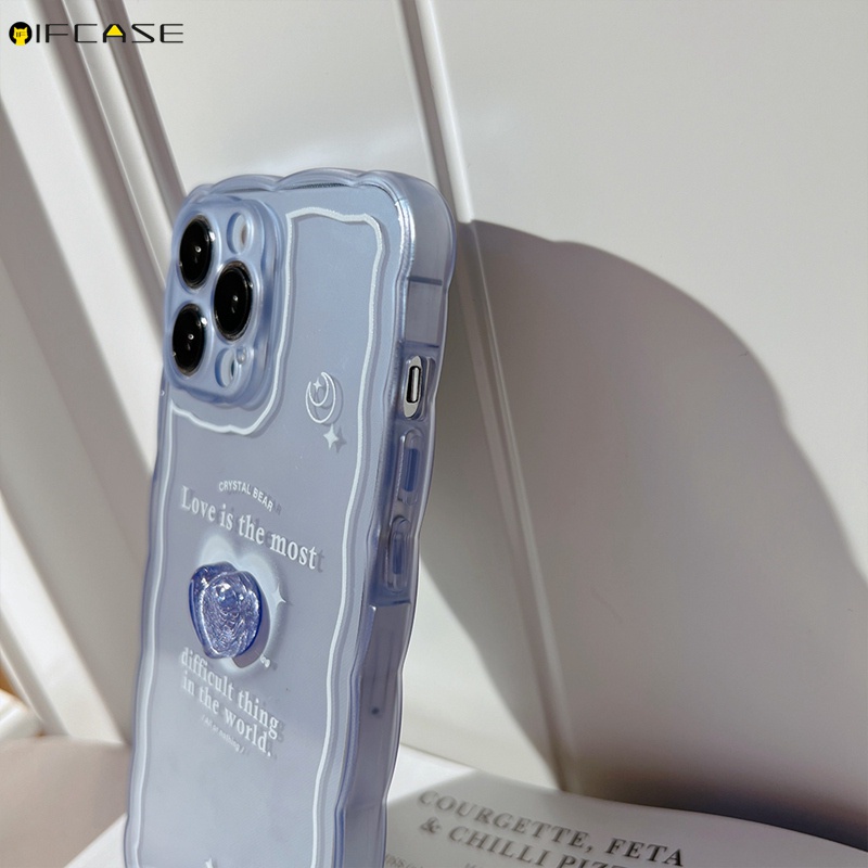 Ốp Điện Thoại Mềm Trong Suốt Chống Sốc Họa Tiết Trái Tim Cho iPhone 13 12 11 Pro Max XS Max XR X 7 8 Plus