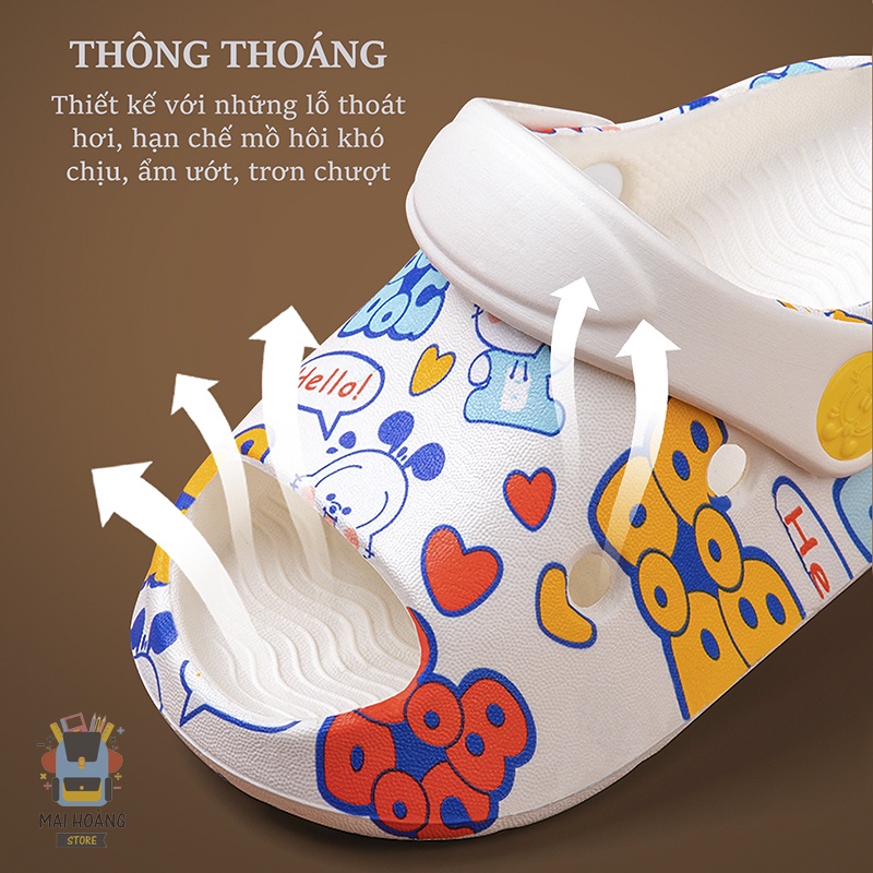 Dép quai hậu trẻ em chính hãng Bobdog | Dép đi trong nhà, đi chơi, siêu nhẹ, chất liệu EVA, chống rơi, chống trơn trượt