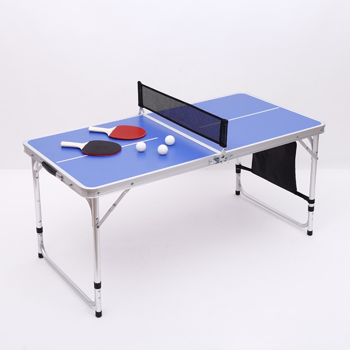 Bàn bóng bàn mini, bàn bóng bàn di dộng gấp gọn kích thước 120cmx60cm
