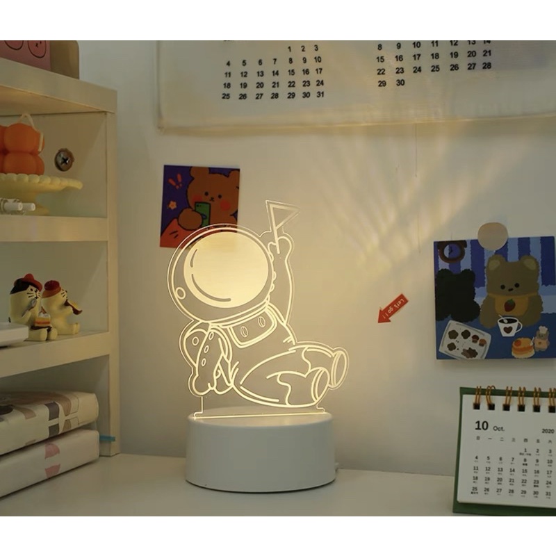 Đèn ngủ 3D PHI HÀNH GIA với 3 chế độ đèn cực xịn
