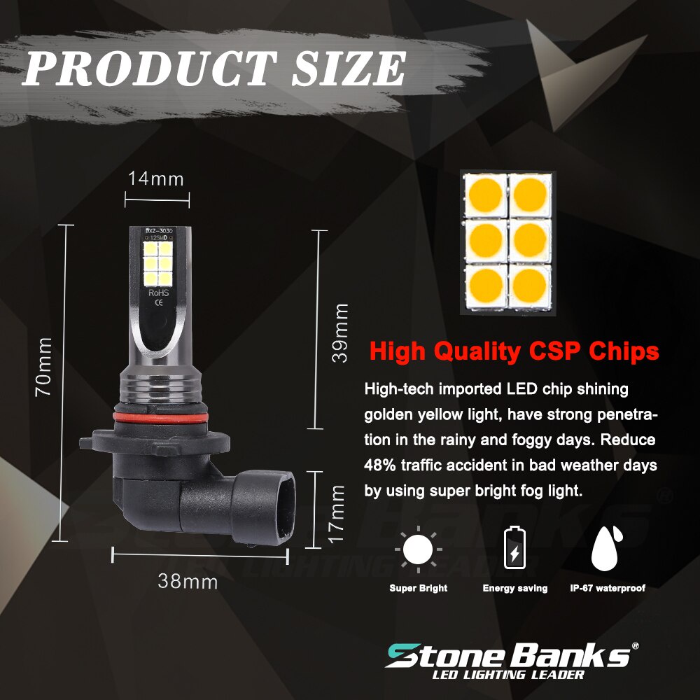 Đèn Led Gầm Ô Tô Đèn Lùi, Chiếu Sáng Ban Ngày Cho Xe Hơi - Chân 9005/9006 H10
