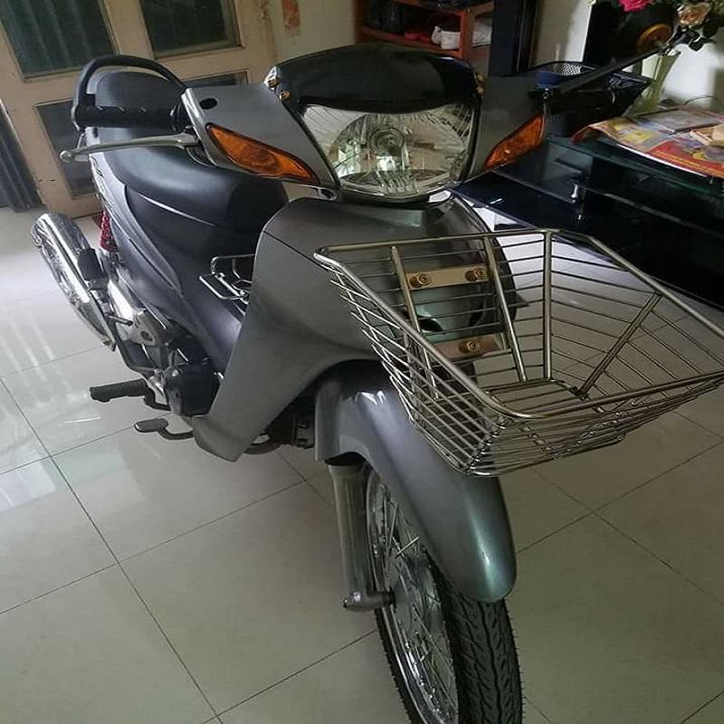 Rổ inox xe máy hàng 10li dày gắn dream, wave a lớn và wave nhỏ, RS, Sirus