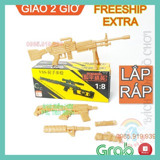 ĐỒ CHƠI SÁNG TẠO - LẮP RÁP SUNG TRẺ EM, CÂY NERF CHO BÉ TẬP LÀM CẢNH SÁT - 👉FREESHIP👈