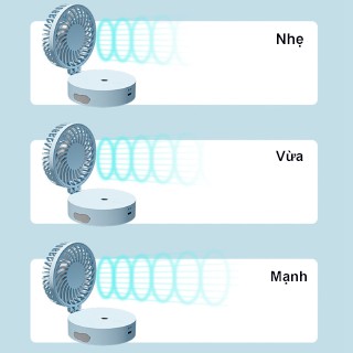 Quạt Phun Sương Mini Để Bàn Tạo Độ Ẩm Văn Phòng Tích Điện USB, Quạt Đeo Cổ 3 Tốc Độ | BigBuy360 - bigbuy360.vn