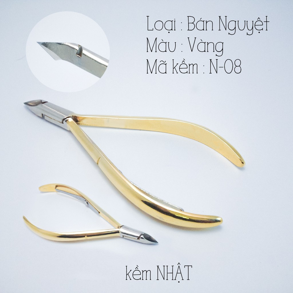 Combo 10 kềm bán nguyệt vàng