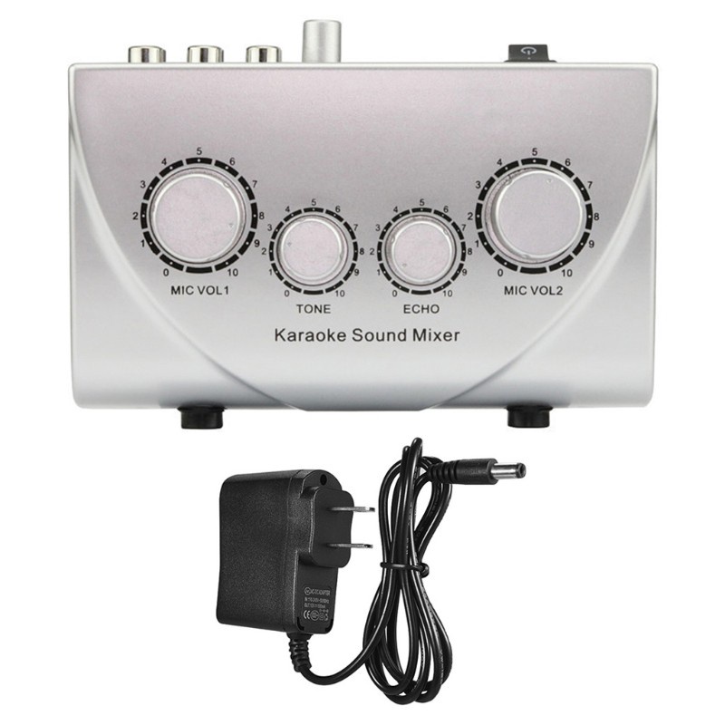 DOU Portable Karaoke Sound Mixer Professional Machine Echo Mixer Digital Audio System Microphone Console