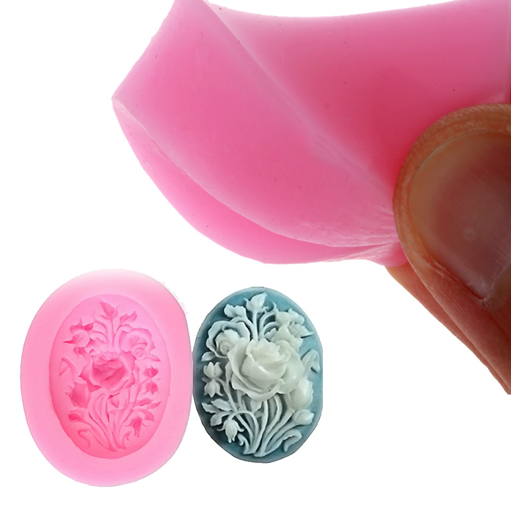 Khuôn Silicone Làm Bánh Tạo Hình Hoa Hồng Độc Đáo Đẹp Mắt