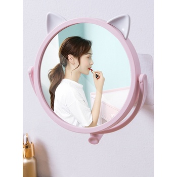 Bán Sỉ Gương tròn hình thỏ treo tường 14.5cm. -  10031.