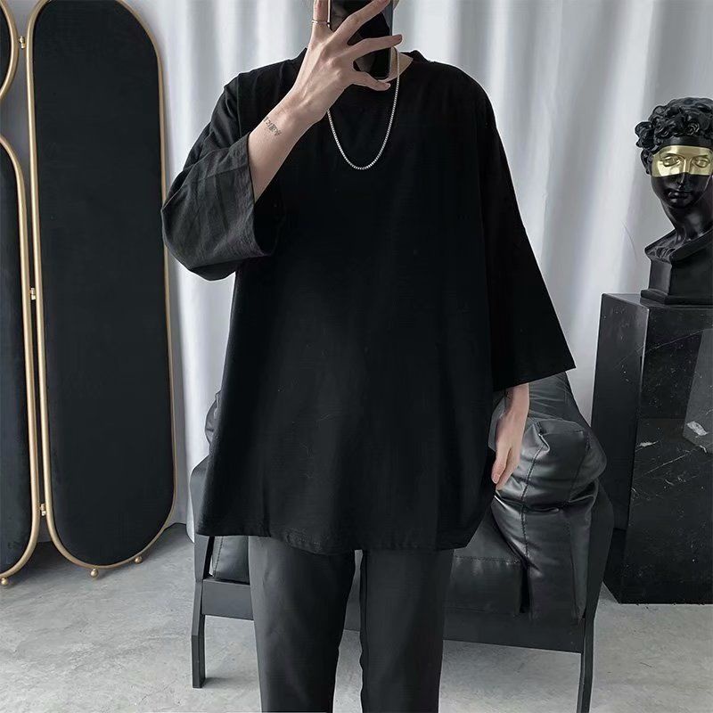 Áo Thun Tay Lỡ 3/4 Thời Trang Dành Cho Nam