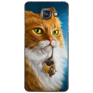 Ốp lưng Samsung A3 2016, A5 2016, A7 2016 in hình Mèo gặm chuột