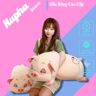 [HÀNG LOẠI 1] Gấu Bông Lợn Heo Mắt Híp, gối ôm thú nhồi bông, Lợn Buồn Ngủ Co Dãn 4 Chiều bên trong 100% là bông gòn 3D