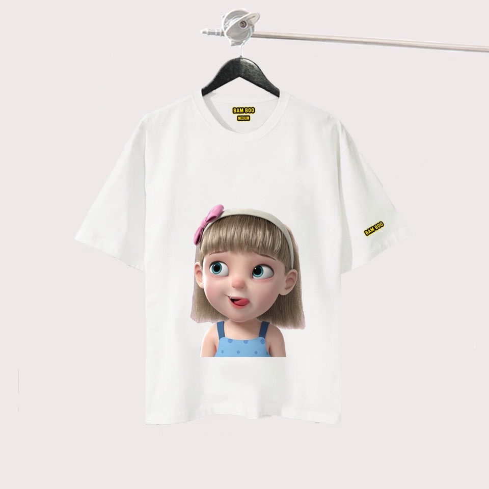 Áo Thun GIRL SMILE BambooStreetWear NAM NỮ Form Rộng (50-51)