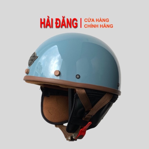 Mũ Bảo Hiểm Nữa Đầu Cho Xe Moto Napoli Haley N04 (Màu Xanh Mint) - Bảo Hành 12 Tháng