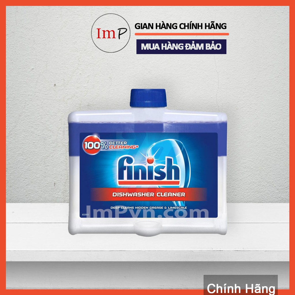 Dung dịch tẩy cặn và vệ sinh máy rửa bát Finish chai 250ml