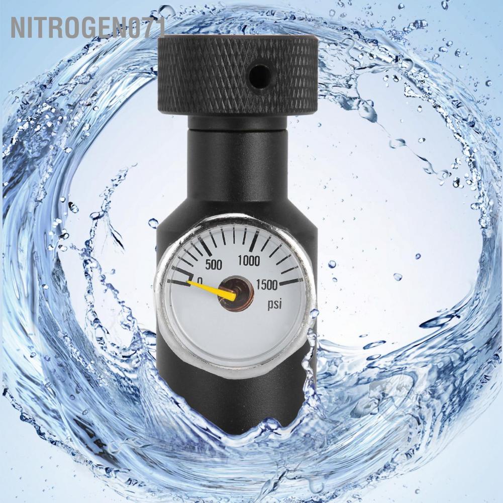 Đầu nối bình nước TR21-4 CO2 có đồng hồ đo 0-1500psi
