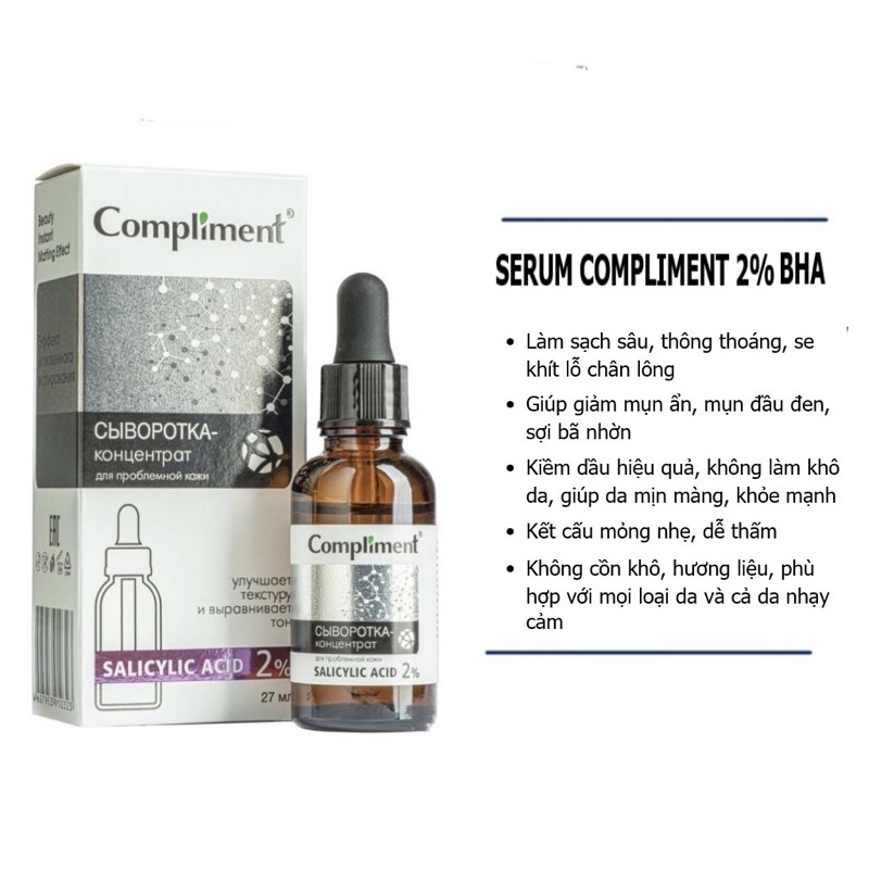 Serum Compliment Salycrylic Acid 2%, Hyaluronic Acid 5%