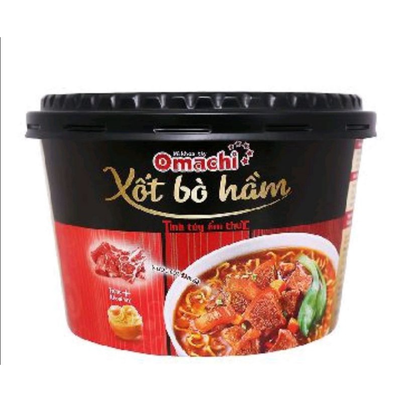 Mì omachi bò hầm thùng 12 tô