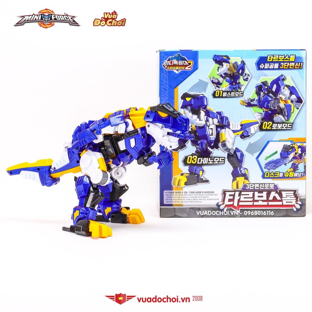 Lực Lượng Nhí 🛡 MINI FORCE 2 🛡 Siêu Robot khổng lồ Tyranno - Phiên bản Tarbo Cơn lốc 🦸‍♂️