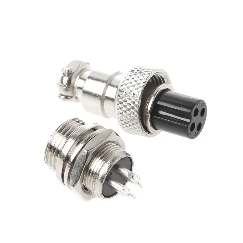 Bộ Đầu Nối Dây Điện 12mm 2/3/4/5/6 chân GX12