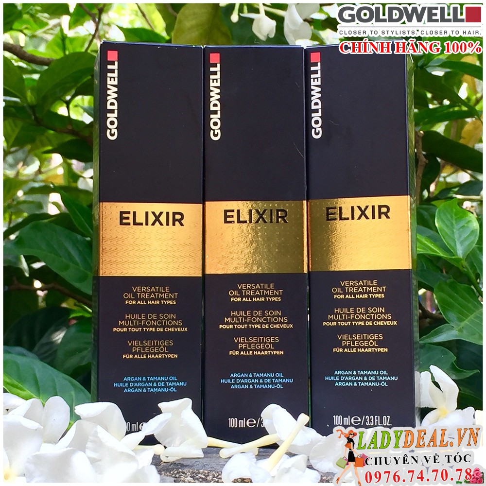 TINH DẦU DƯỠNG TÓC CAO CẤP GOLDWELL ELIXIR ARGAN TAMANU CỦA ĐỨC 100ML