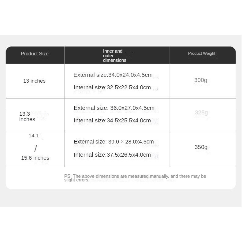 Túi Đựng Laptop Chống Thấm Nước Kích Cỡ Lớn 13/13/14/15/15.6 Inch
