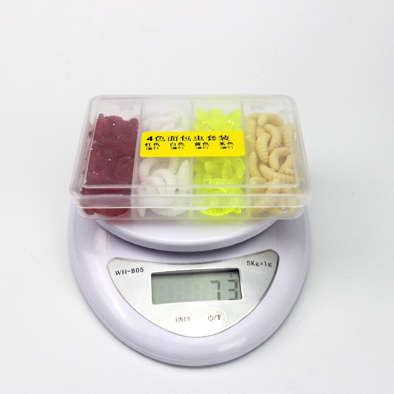 Set 100 Hạt Bắp Giả Mềm Làm Mồi Câu Cá 2cm 0.5g
