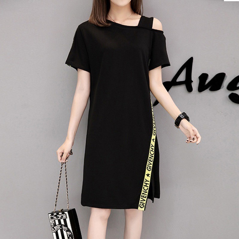 Đầm Dáng Chữ A In Chữ A Thời Trang Mùa Hè Cho Nữ