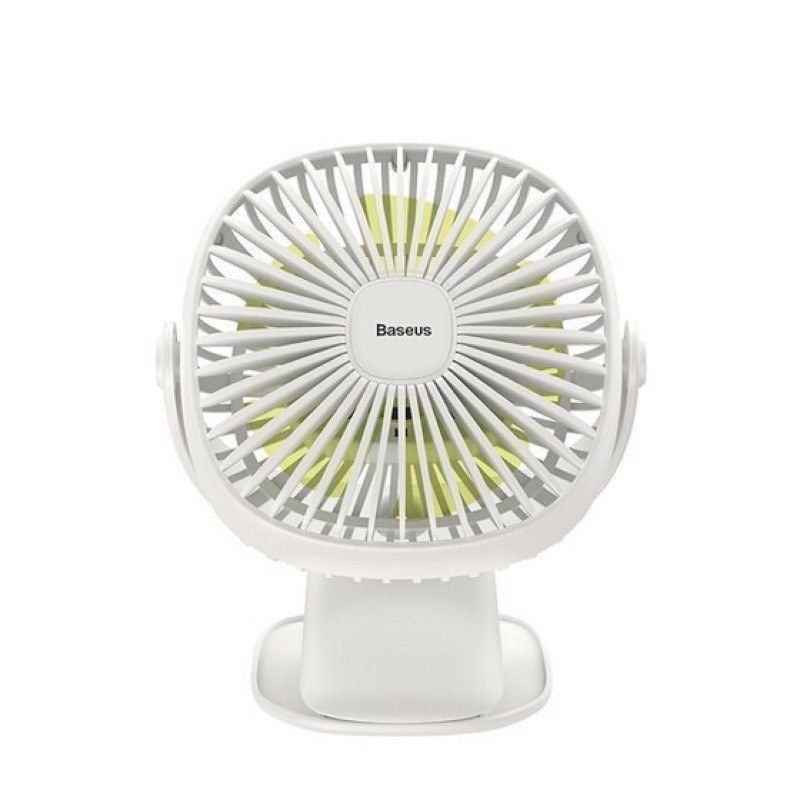 Quạt mini để bàn tích điện có đèn ngủ chính hãng Baseus