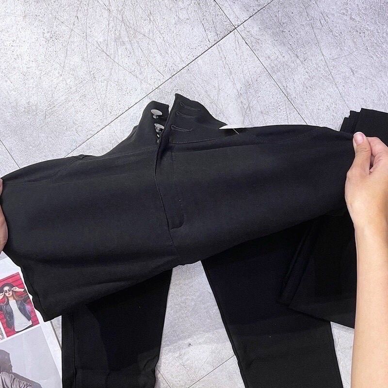Quần Jean Bigsize 40 Đến 90kg Kaki 3 Khuy Lưng Cao Siêu Tôn Dáng