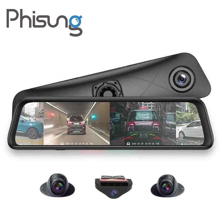 Camera hành trình ô tô 360 độ  thương hiệu Phisung - Whexune K960: 4 Camera, Android, Wifi, GPS, Dẫn Đường