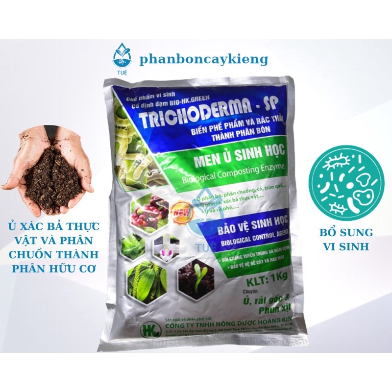 Chế phẩm men vi sinh nấm TRICHODERMA dùng ủ phân và xử lý đất