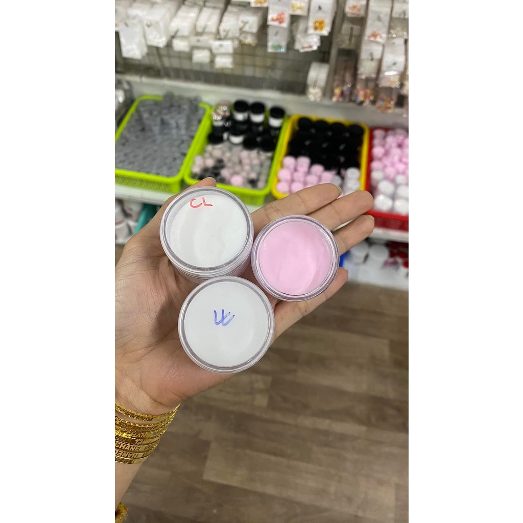 Hũ bột 30g clear,trắng,hồng...làm móng