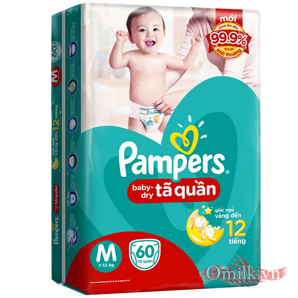 Tã quần Pampers M60