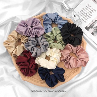 Dây Buộc Tóc Vải Satin Nhiều Màu