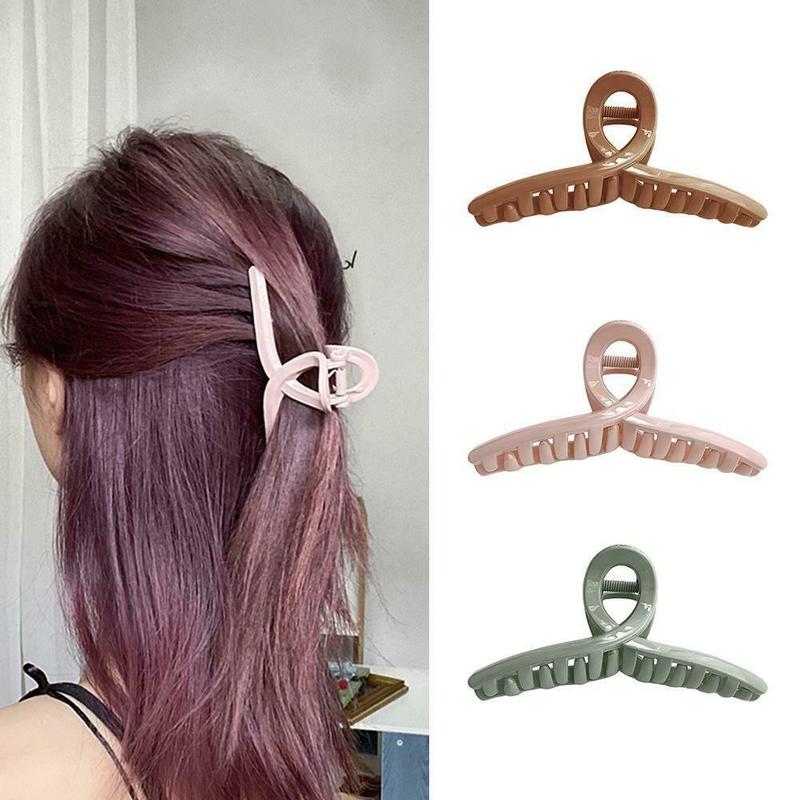 Kẹp tóc trong suốt kiểu dáng đơn giản phong cách Hàn Quốc