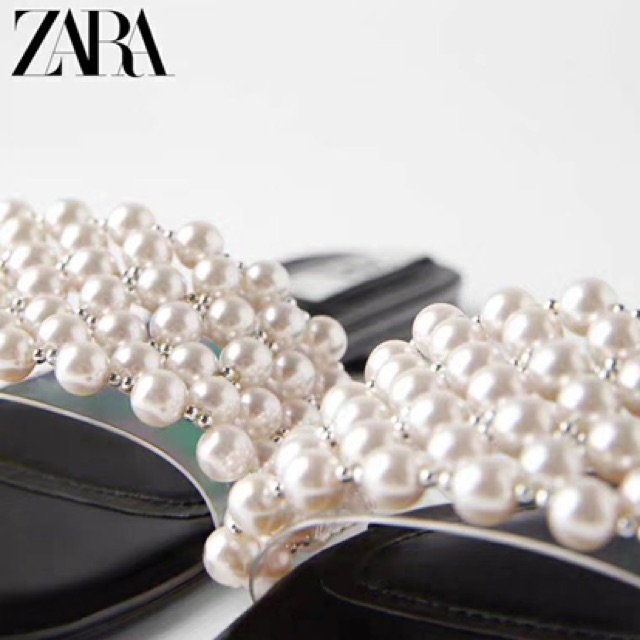 SALE LE SIZE  Dép Zara quai ngọc ảnh thật