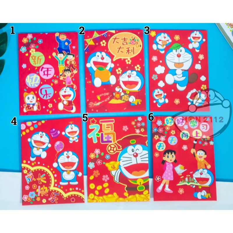 BAO LÌ XÌ NGẮN TẾT LOẠI DÀY CAO CẤP DORAEMON DOREMON