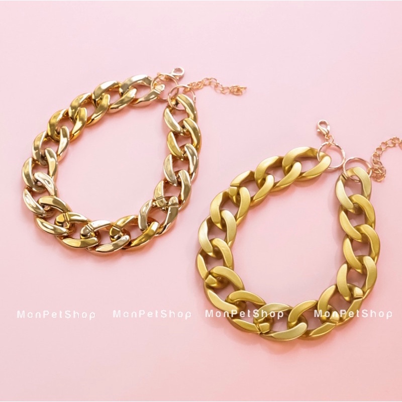 [ Sale ] Vòng cổ dây chuyền vàng cho thú cưng