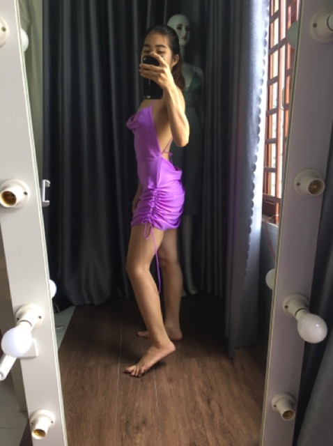 Đầm cổ đổ dây rút sexy | BigBuy360 - bigbuy360.vn