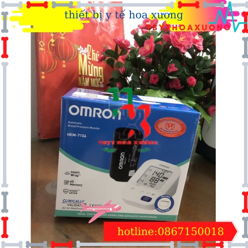 [Hàng Chính Hãng] Máy Đo Huyết Áp Bắp Tay Omron HEM 7156 - Nhập Khẩu Nhật Bản - Bảo Hành 5 Năm - Máy Đo Huyết Áp