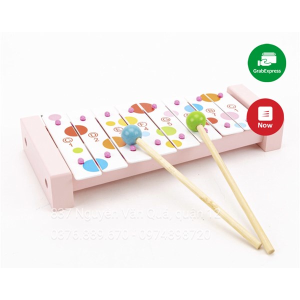 [Gỗ] Hộp đồ chơi đàn Xylophone gỗ cao cấp cho bé  CDN-6610