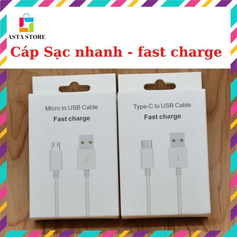 Cáp sạc nhanh ♥️ Fast charge ♥️ Iphone - Type C - Samsung