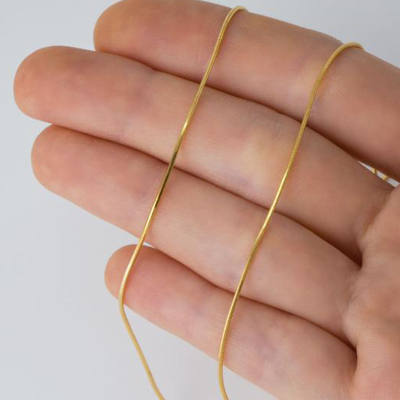 Dây Chuyền Mạ Vàng Kiểu Dáng Đơn Giản Thanh Lịch Dành Cho Nữ