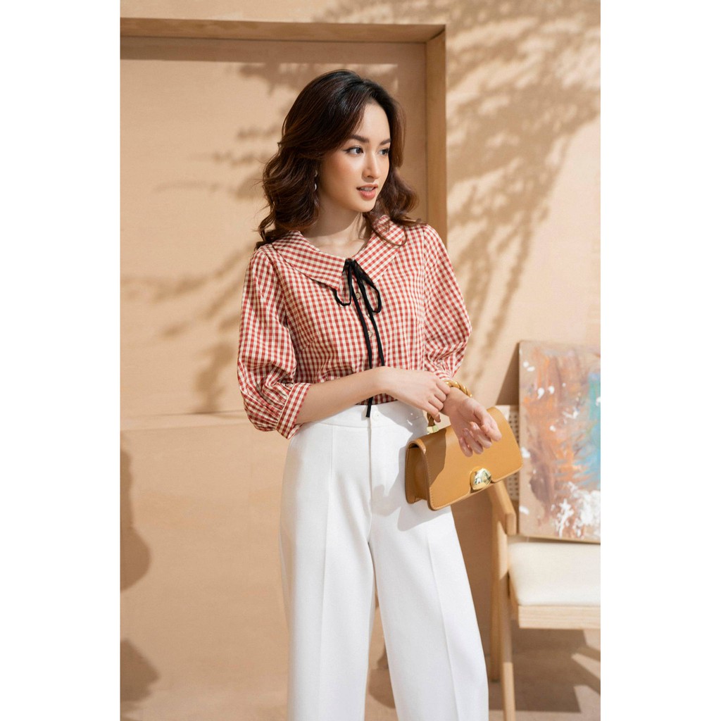 Sơ mi cổ sen vuông dây thắt nơ tay lỡ TIIN STORE AHD388 | BigBuy360 - bigbuy360.vn
