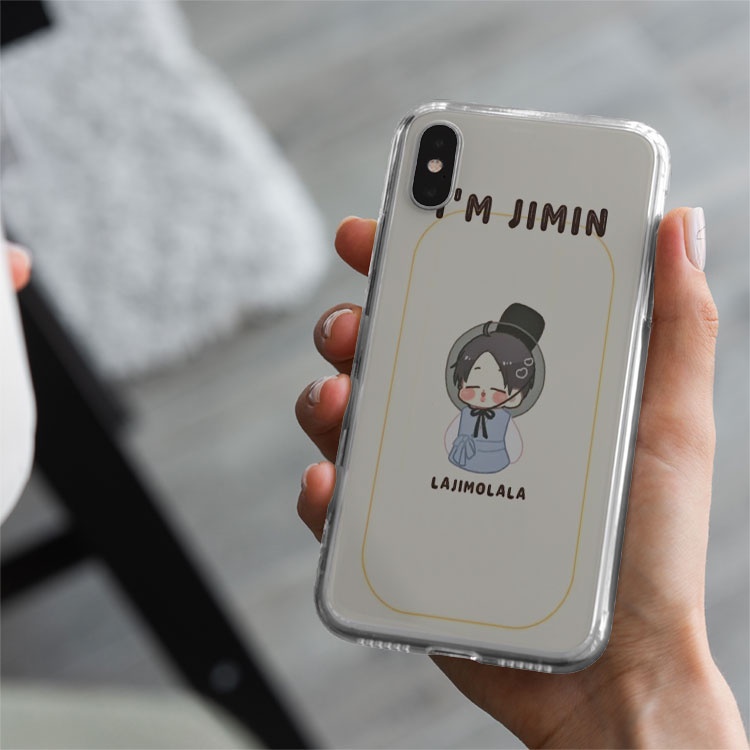 Ốp lưng BTS Jimin chibi cho iPhone 12ProMax iPhone 11 X XsMax Xr iPhone 7 8Plus  BLUBTS0736