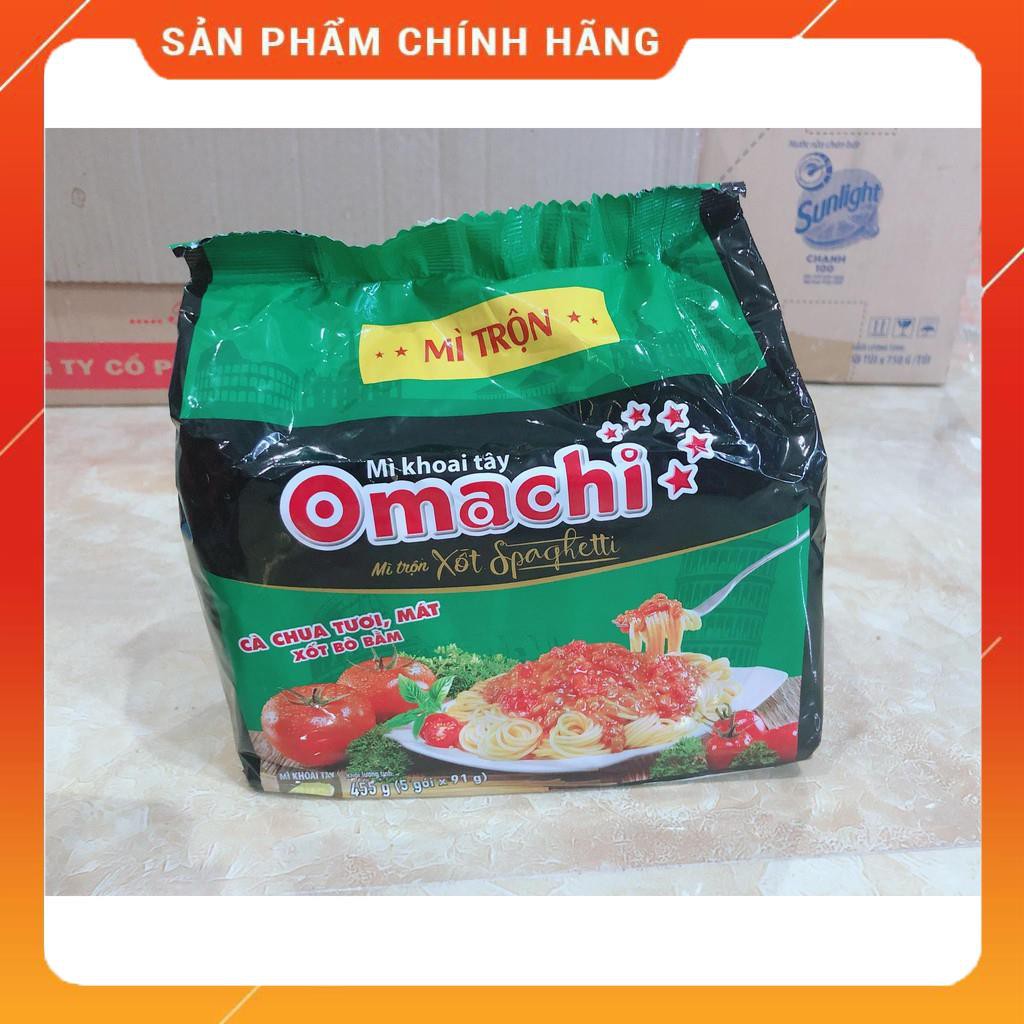 Túi 5 gói Mì Omachi Bò Hầm/Sườn Heo/Riêu Cua/Spagetty | BigBuy360 - bigbuy360.vn
