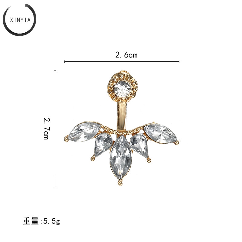 Bông Tai Hình Hoa Cúc Đính Đá Xinh Xắn Cho Nữ