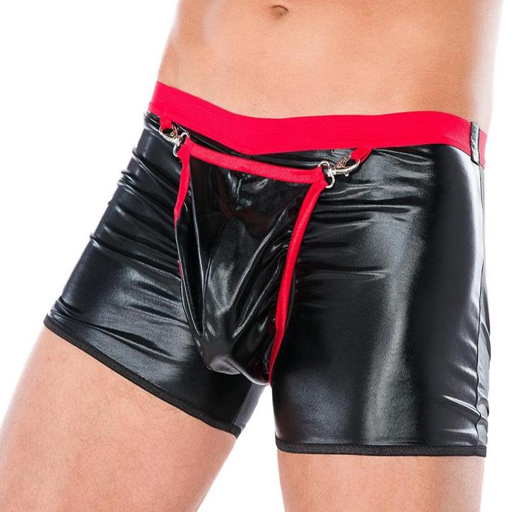 Men\'s Sexy Patent Tights Night Club Stage Knickers Underwear