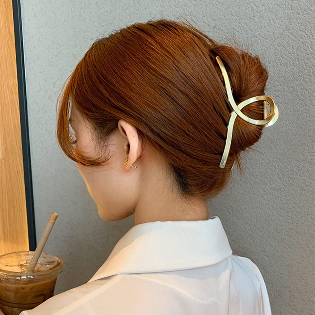 Kẹp Tóc Hợp Kim Thiết Kế Đơn Giản Thời Trang Cho Nữ